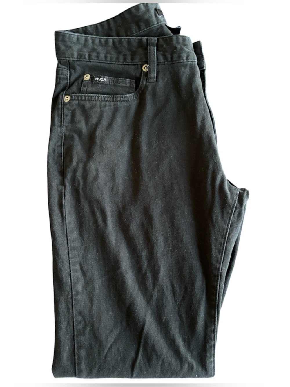 RVCA Men's Black Chino Pants